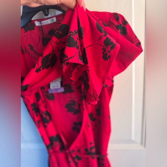 COOPER ST RED Long Sleeve Mini Wrap Women’s Dress NWT ❤️Size 2❤️Elegant Party - Picture 5 of 12